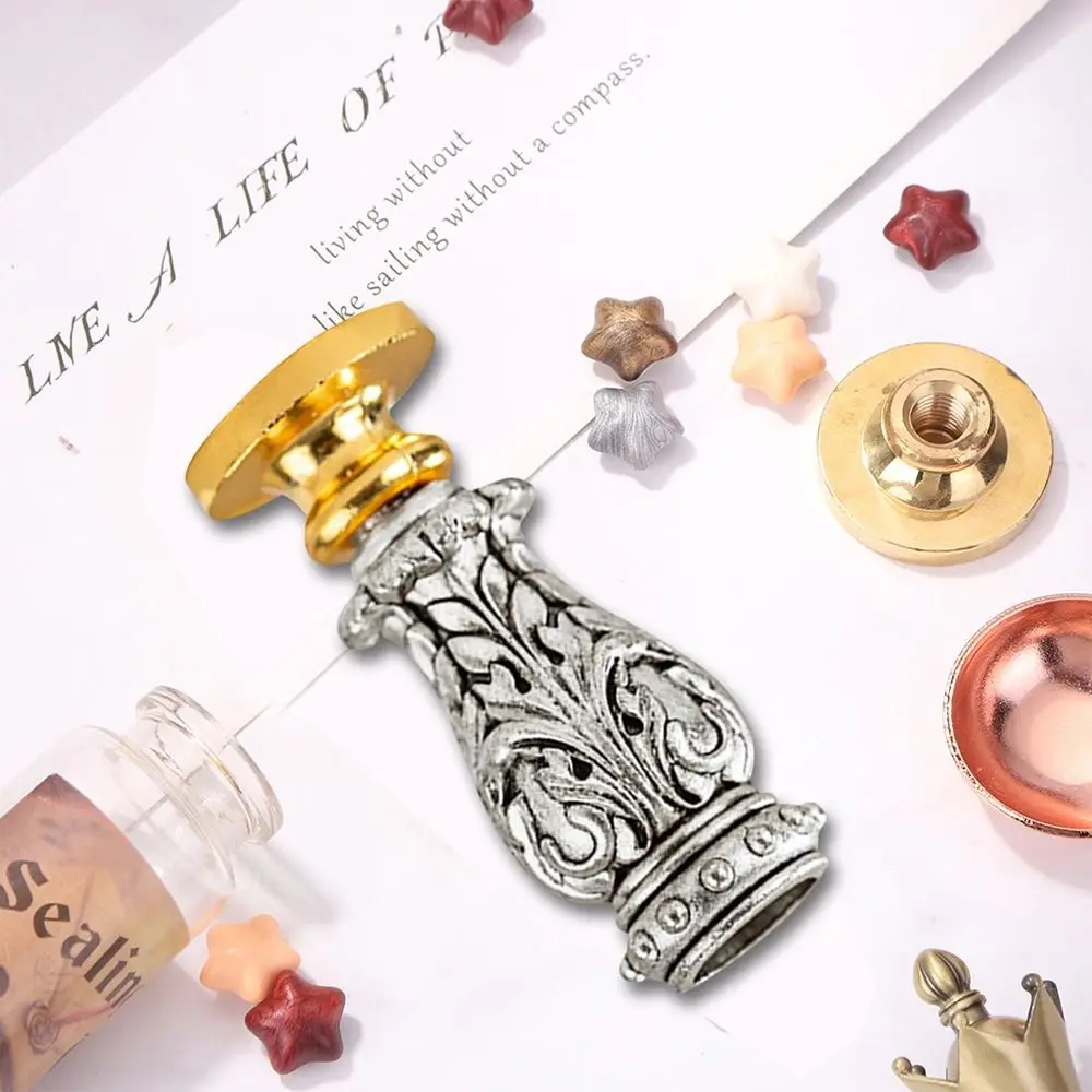 Retro DIY Scrapbooking Envelope Decorative Seal Handle Wax Seal Stamp Handle Seal Stamp Tool Roman Column