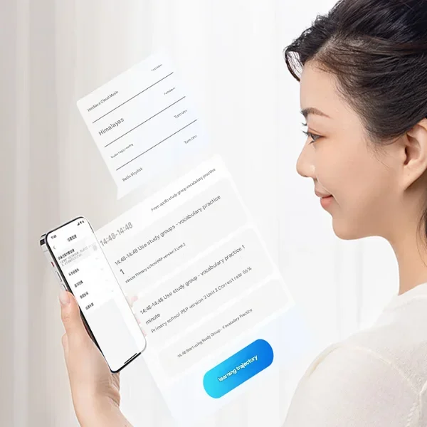 

New Glacier Blue Color Matching Massive Resources Recommended Daily Language Learning Audio Level Sound Quality Walkman