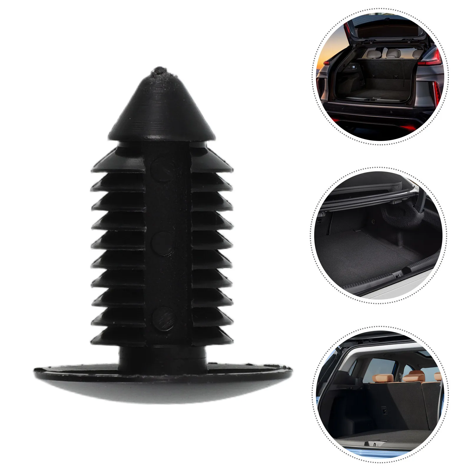 

20Pcs Strong Hold Trim Panel Fasteners Black Plastic Clips for Vehicle Interior Auto Door and Bumper Shield Use