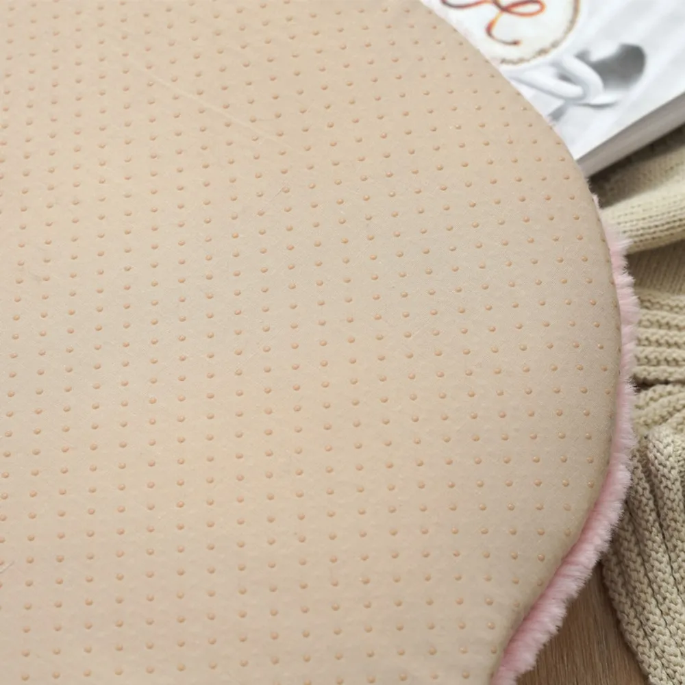 Practical Rose Shaped Chair Cushion Quilted Soft Seat Cushion Non-slip Particle Thickened Chair Mat Office