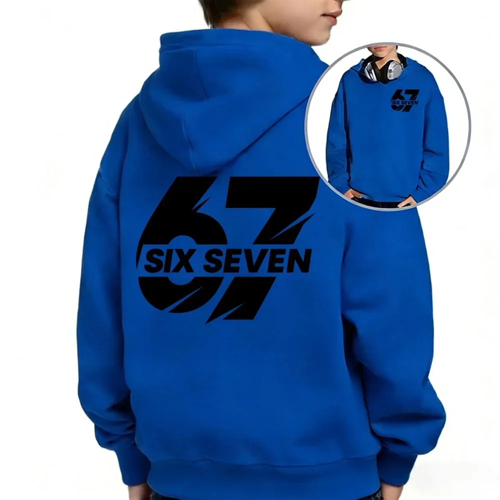 Sweat-shirts À Capuche Imprimés « Funny Six Seven 67 Brainrot » Pour Hommes Et Femmes, Style Gaming Et Meme, Pulls Hip Hop Po
