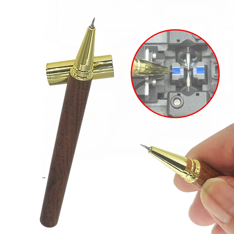 Fiber Optical Tungsten Steel Cleaning Pen Electrode Polishing V-groove Cleaning Tool for Fiber Optic Fusion Splicer