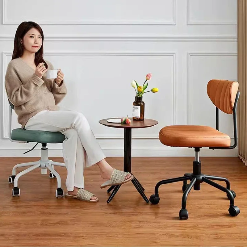 Student Elevating and Rotating Chair Vintage Learning Desk and Chairs Computer Sedentary Office and Writing Chair Room 휴대용 의자