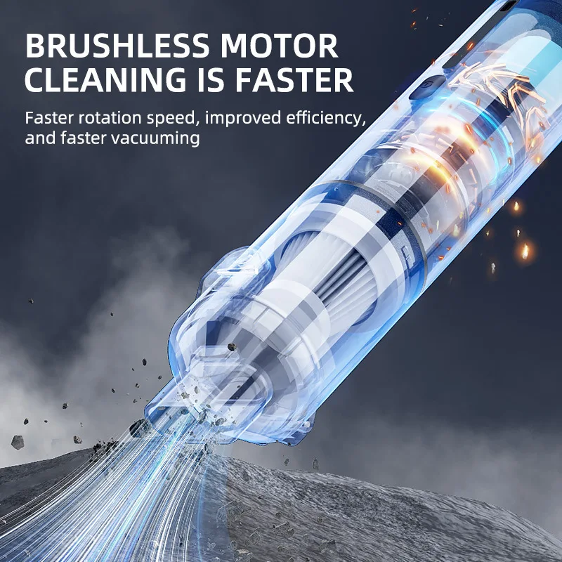 샤오미 유핀 차량용 진공 청소기 인플레이터 2 in 1 휴대용 무선 진공 청소기 핸드헬드 고흡입 미니 블로워 청소 도구