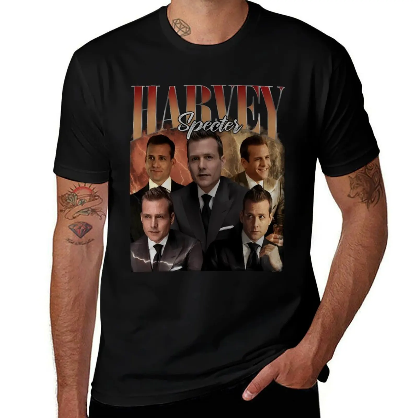 Harvey Specter T-Shirt Big Size Loose Fit Tee Shirt T-Shirt