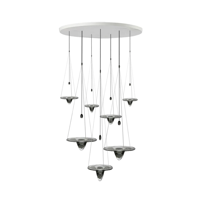 

LED Postmodern Glass Collection Clear Hanging Lamps Pendant Light Suspension Luminaire Lampen For Living Room