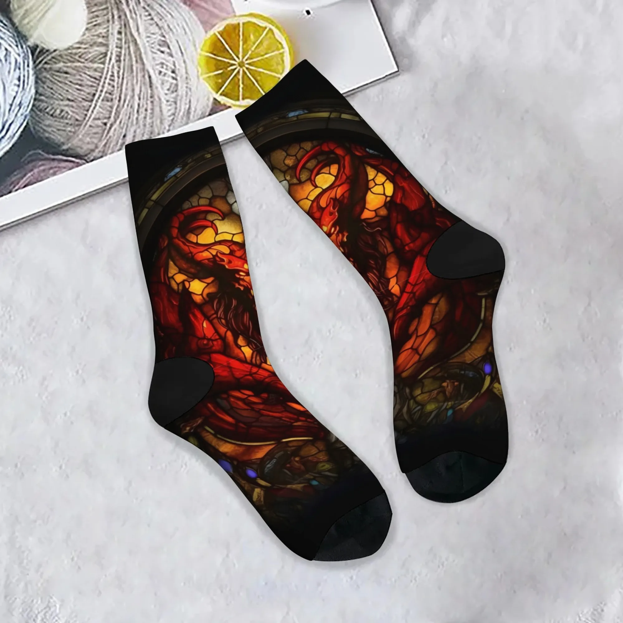 Devil Socks Soft Comfortable Skin-Friendly Men's Socks Commuting City Walk Festivals Street Hip Hop Crazy Rock Compression Socks