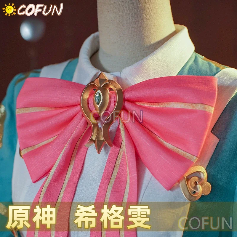 COFUN Sigewinne Cosplay Costume Genshin Impact Game Suit Sweet Lovely Maid Halloween Party Role Play Outfit Women XS-XXL