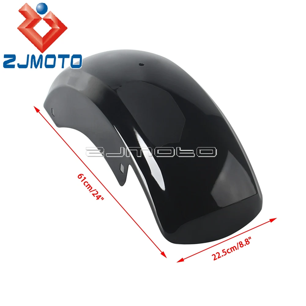 Motorcycle Accessories Gloss Black Carbon Steel Front Fender Impact Resistant Durable Perfect Replacement For Harley Touring