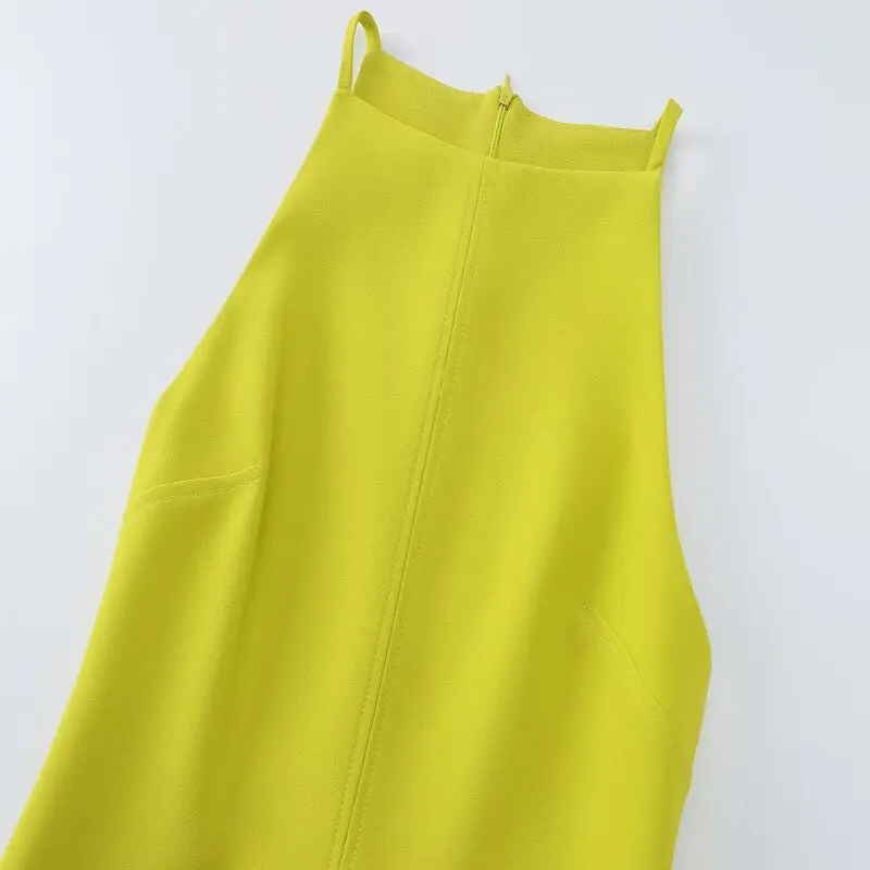 

Summer New Faion mat ort Svel Women's Dr Ne Hanging Strap Dr Sexy Sle Single Piece Other Material