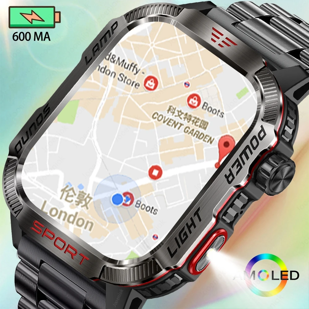 

600 мАч, большая батарея, мужские умные часы для спорта на открытом воздухе, фитнеса, компас, высотомер, мониторинг здоровья, Bluetooth-вызов, умные часы