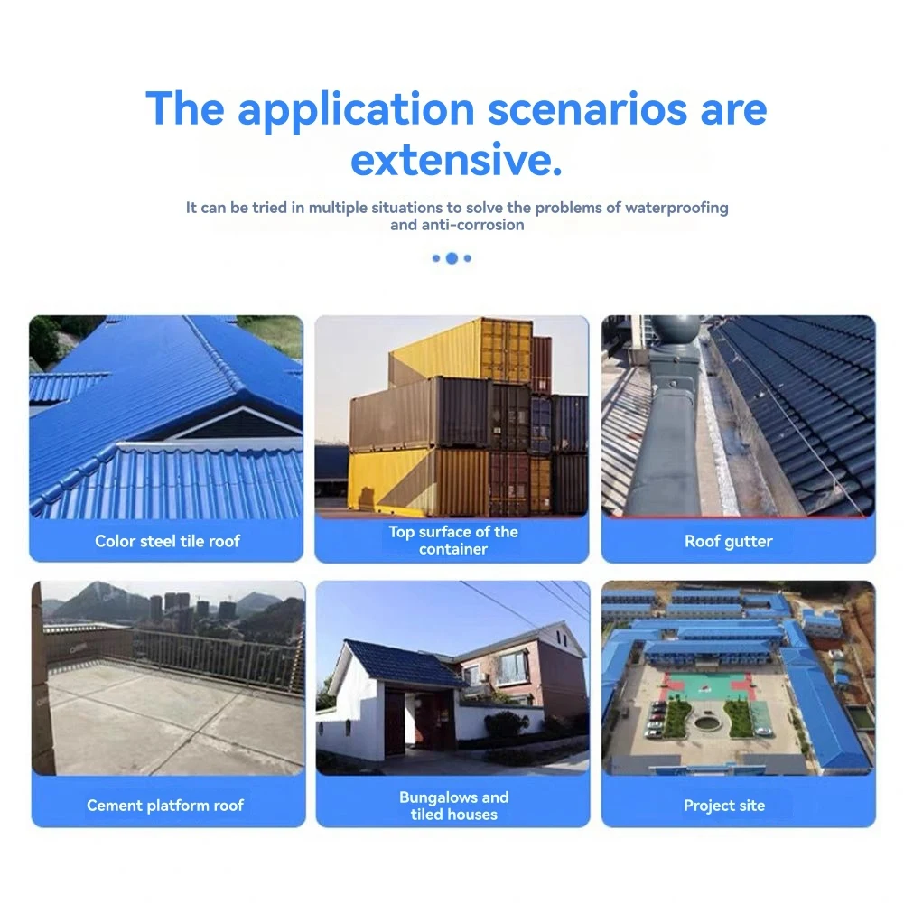 Hlzs-fita impermeável filme impermeável folha de ferro selante à prova de vazamento telhado rv telhado de metal industrial