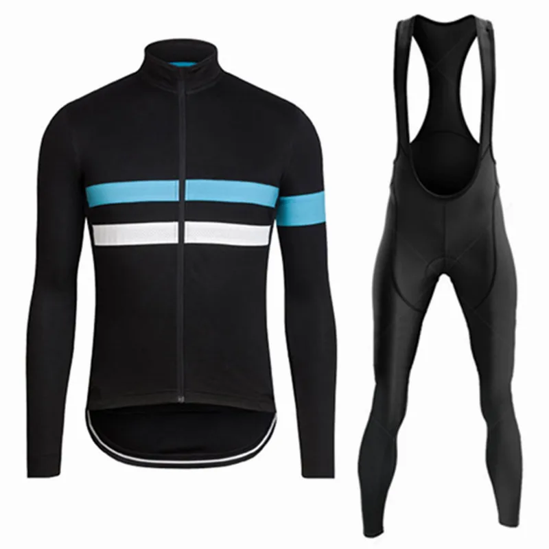 2024 New Autumn Long Sleeve Bib Pants Cycling Jersey Set Ropa Ciclismo Bicycle Clothing Bike Jersey Uniform Men Clothe