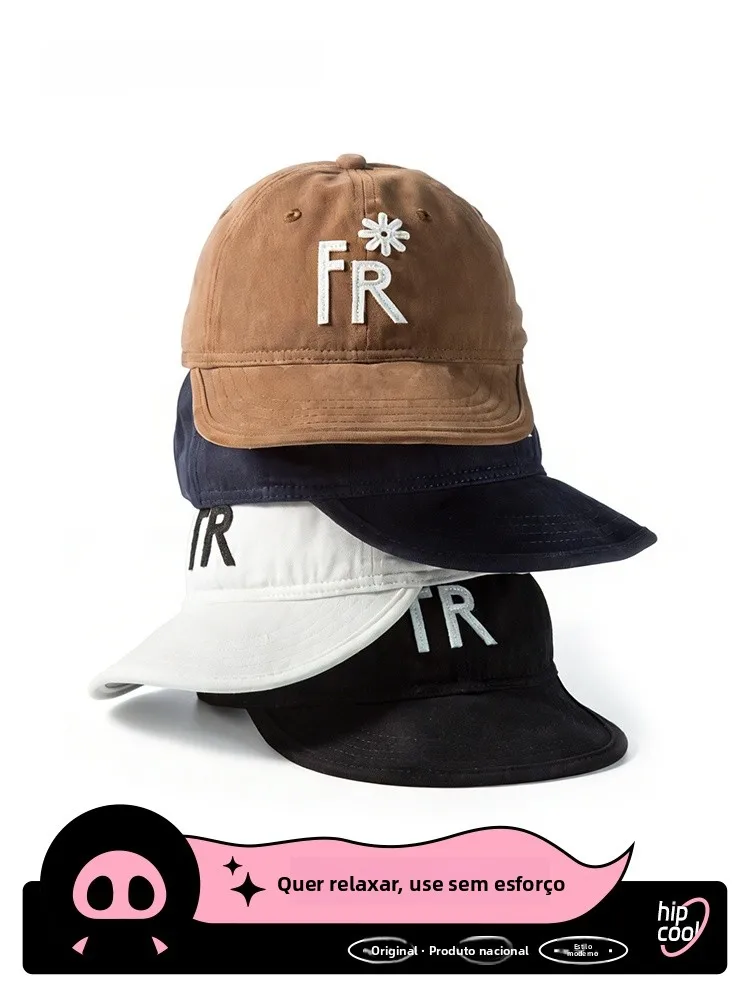 casquette-de-baseball-brodee-style-americain-yesow-pour-femme-collection-printemps-2026-chapeau-d'ete-amincissant-le-visage-casquette-bec-de-canard-en-coton-unisexe-pour-jeunes