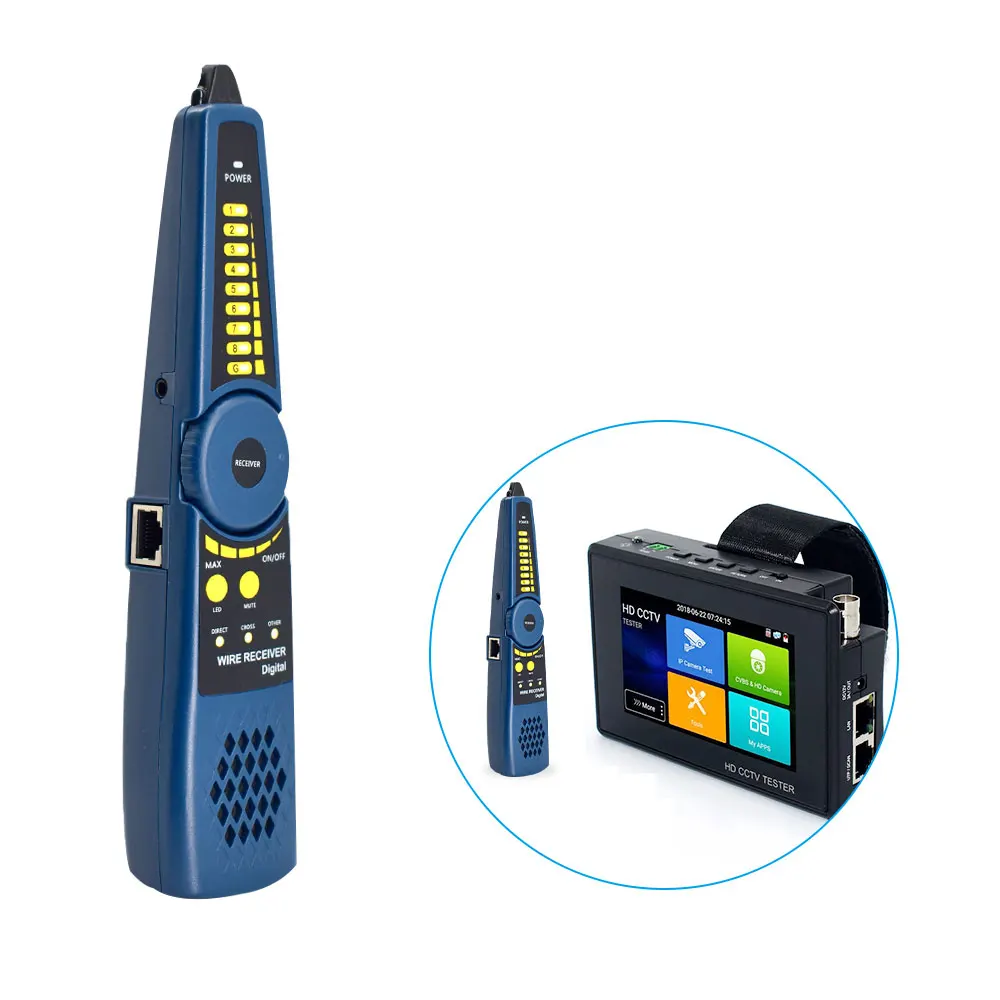 9618 Wire Tracker Tracer RJ45 Cable Tester Network Line Finder LAN Telephone Tester with Beeper for CCTV