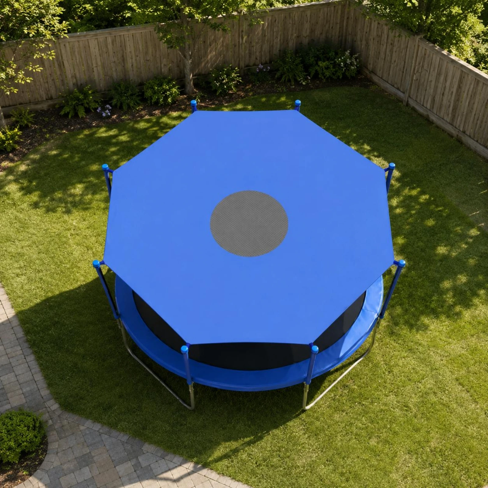 Trampoline Shade Cover Lightweight Hexagonal Trampoline Cover Outdoor Accessory Weather Resistant Sports Gear Easy Installation