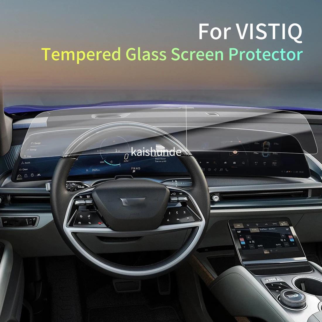 

Автомобильные наклейки, защита для 25, Cadillac VISTIQ, защитная пленка из закаленного стекла, дисплей, навигация, автомобиль