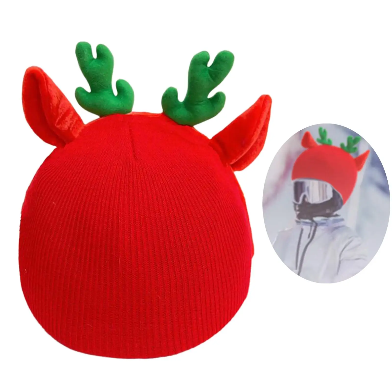 

Snow Ski Helmet Cover Knitted Cap Decor Cute Winter Outdoor Sports Ski Helmet Decoration Universal Skiing Helmet Cover