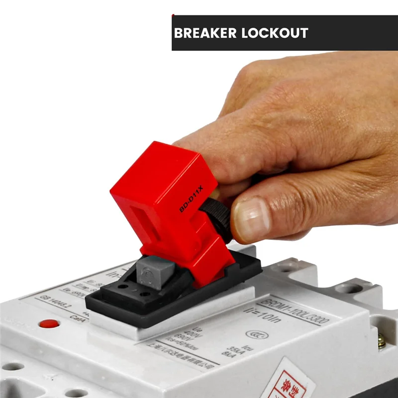 AA87 Circuit Breaker Lockout Device With Lotopad Lockand Tag For 480/600V Clamp-On Breaker Lock Out Tag Out B