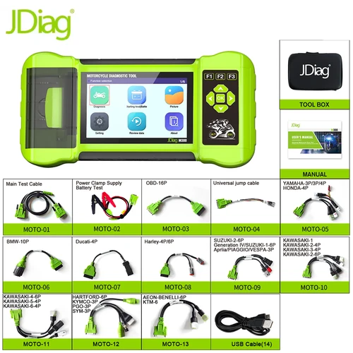 Imagen 1 del producto Herramienta de diagnóstico de motocicleta para BMW Yamaha Honda Harley KTM Duca Moto escáner código de falla lectura detección motor OBD2 JDiag M300