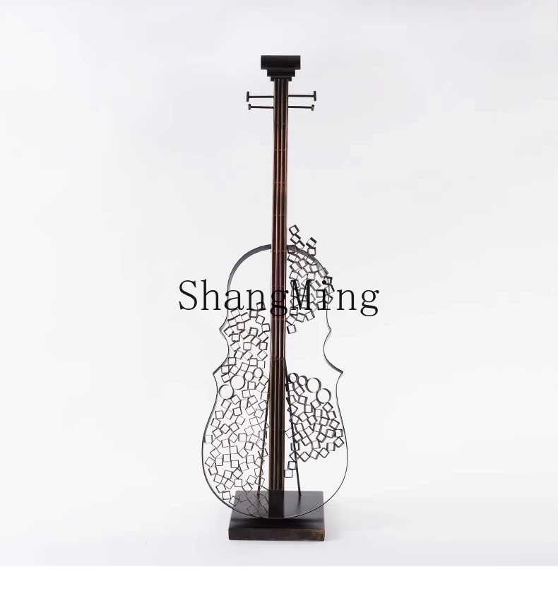 ZYY high-end transparent violin sculpture ornament modern simple floor soft decoration