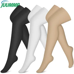 Calcetines de compresión para hombre y mujer, medias médicas de Punta cerrada, 20-30mmHg, 1 par