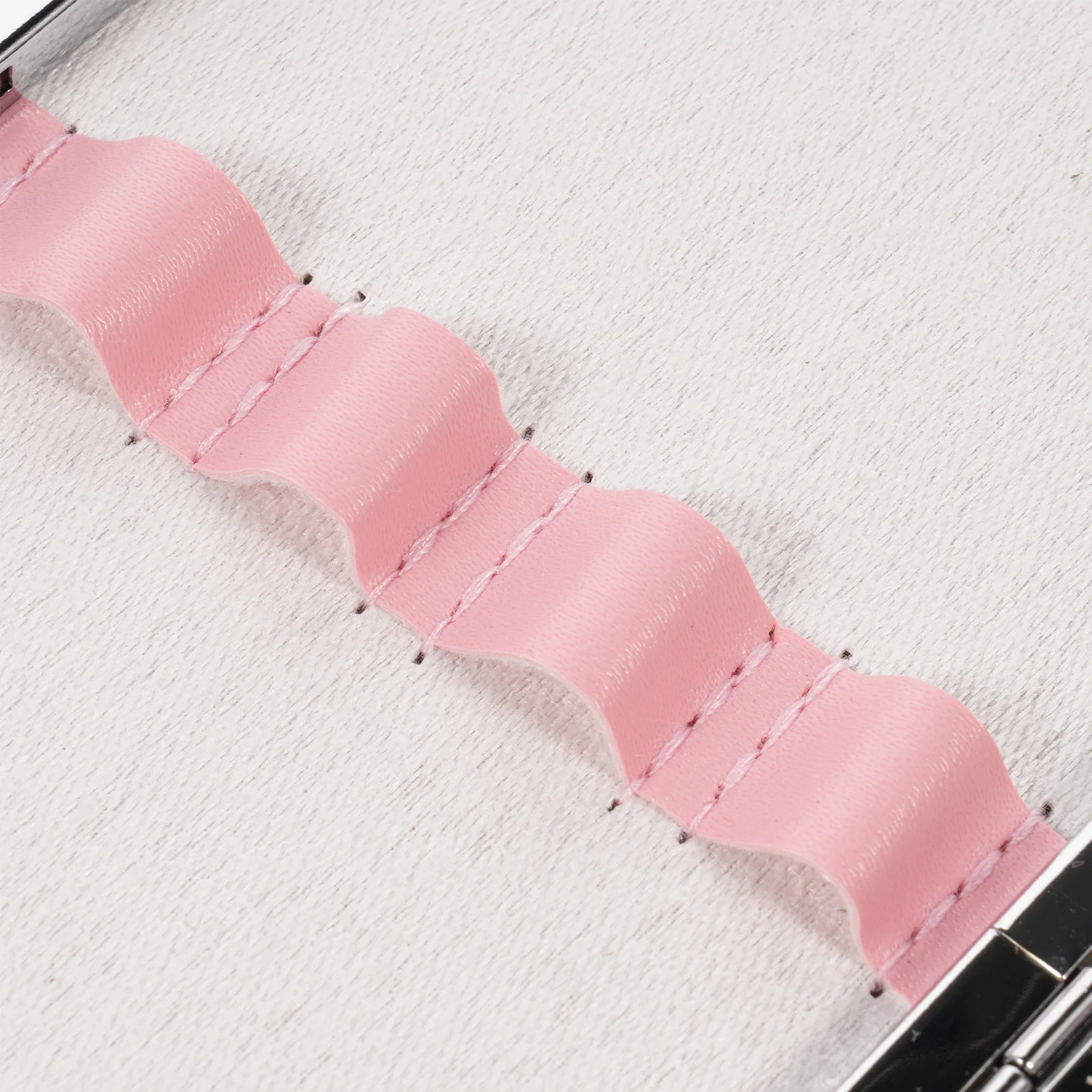 حقيبة حامل ملاقط الرموش من البولي يوريثان، حافظة تنظيم أدوات المكياج لإغلاق مستلزمات تمديد الرموش، تخزين باللون الوردي