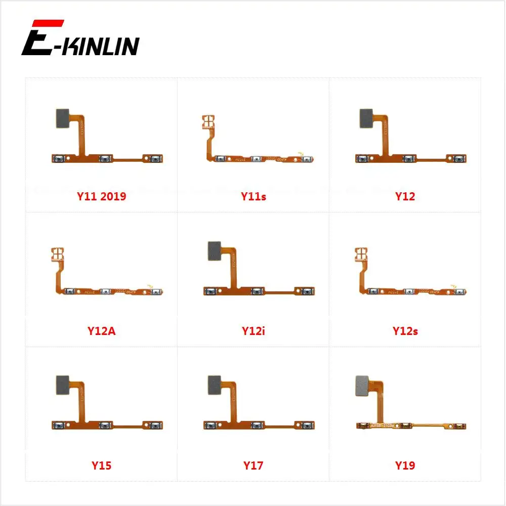Power Key Repair Parts For Vivo Y19 Y17 Y15 Y10 Y12 Y12s Y12i Y12A Y11 Y11s Y15A Y15C Y15s Volume Button Control Flex Cable