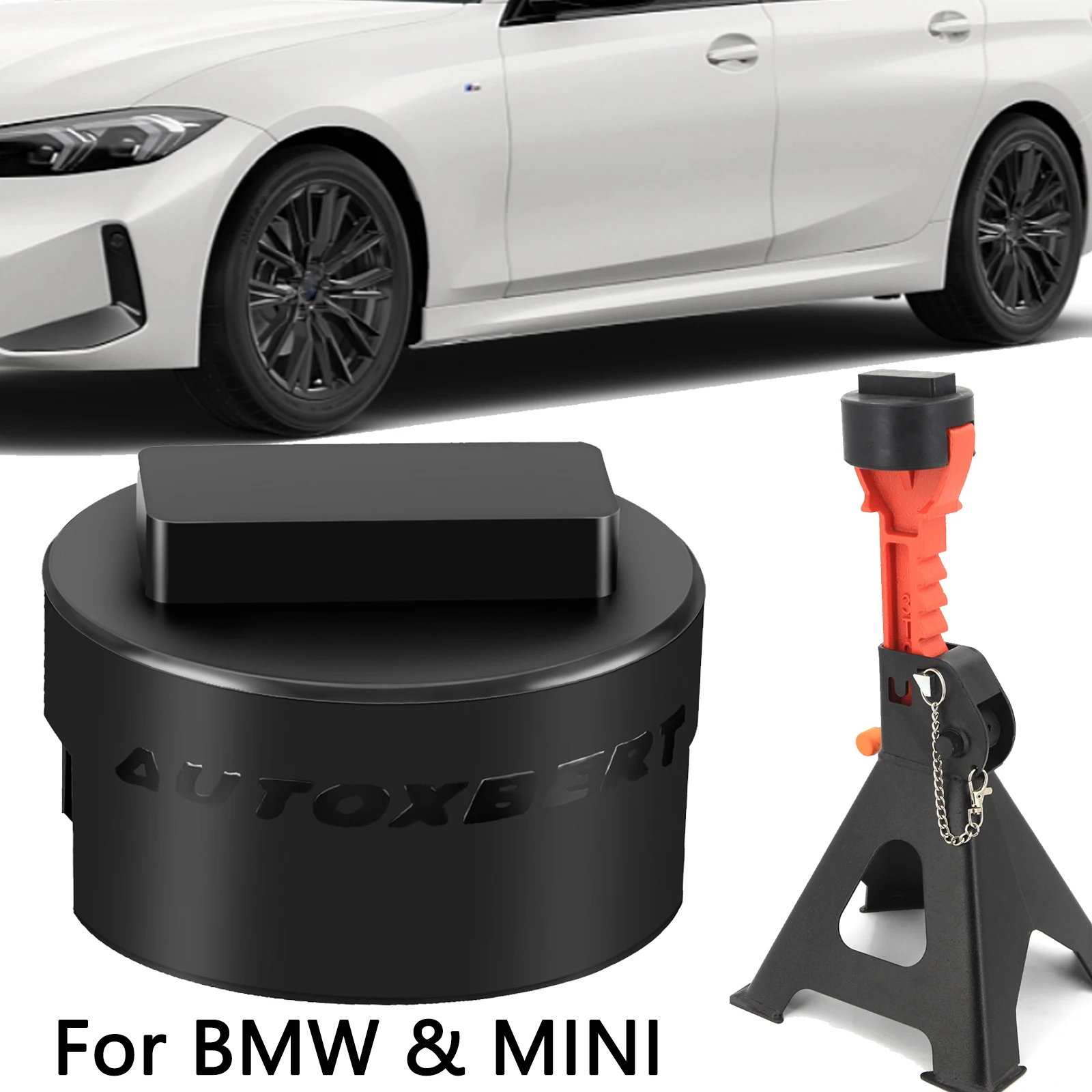 

For BMW 1 3 4 5 7 Series Mini Car Lifting Jack & Jack Stand Adapter Rubber Battery Chassis Protection Black For Lifting Support