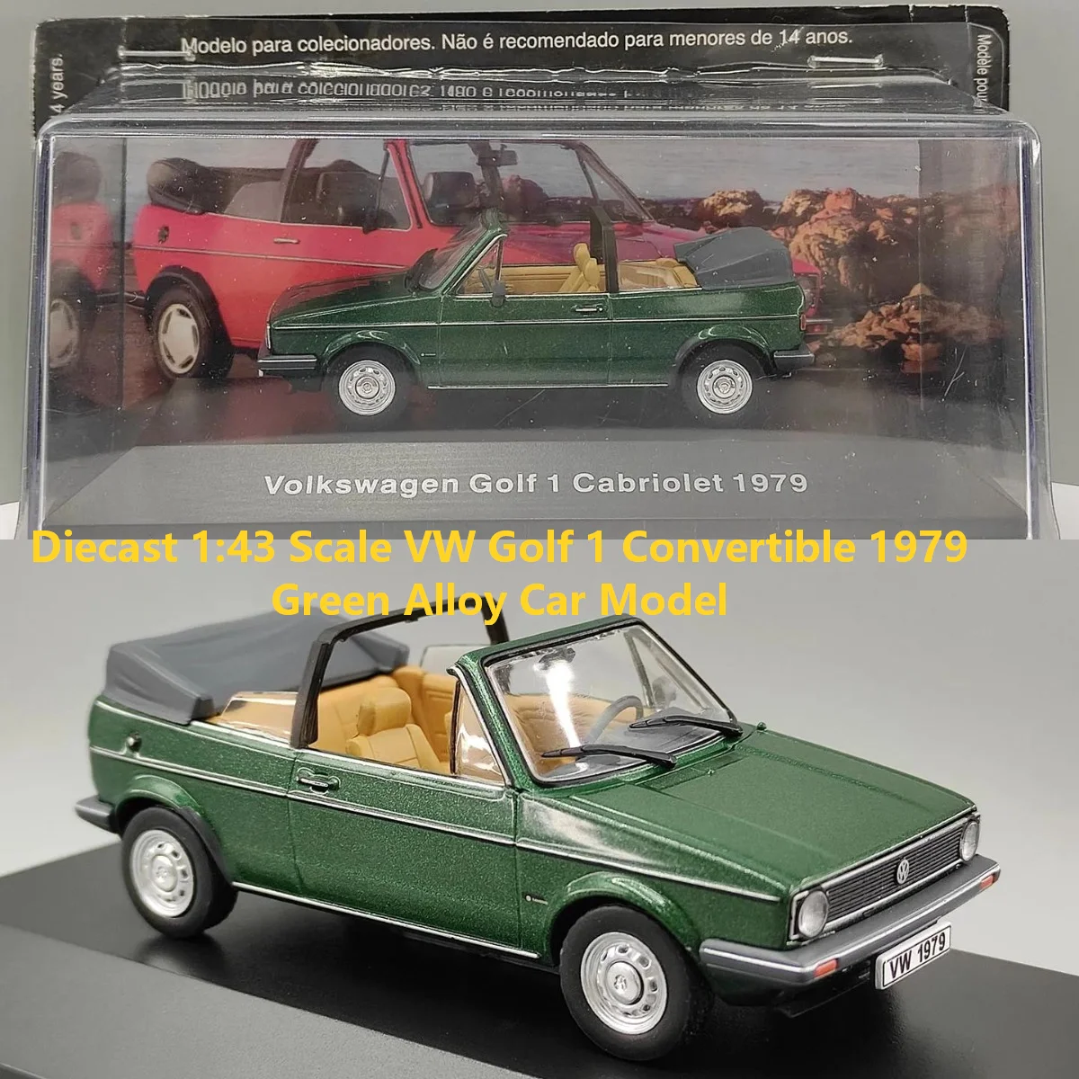diecast-1-43-scale-vw-golf-1-convertible-1979-green-alloy-car-model