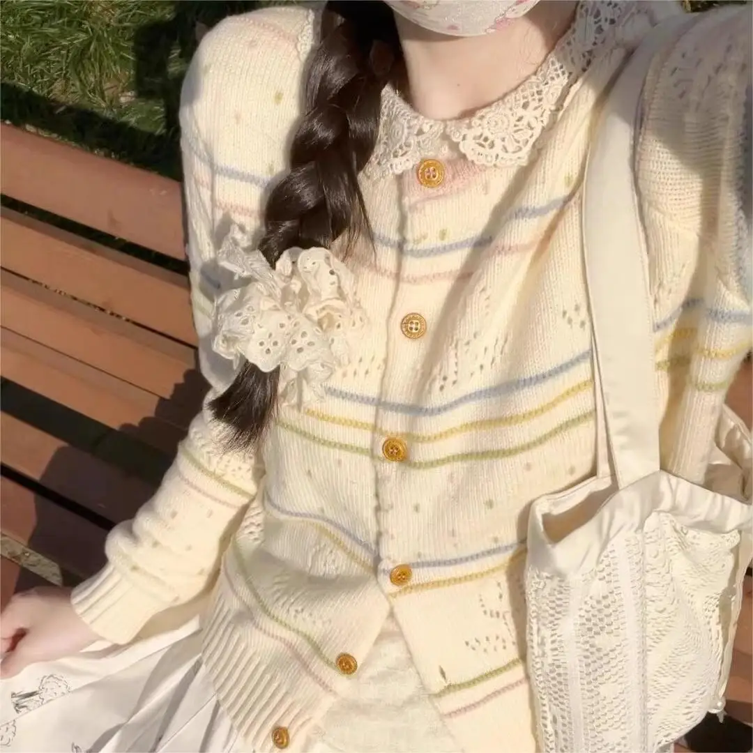 

Женский свитер с узором в виде звезд, в стиле пэчворк, с джинсовым воротником, длинными рукавами, оверсайз, вязаный пуловер, повседневный уличный стиль, джемпер для осени и зимы