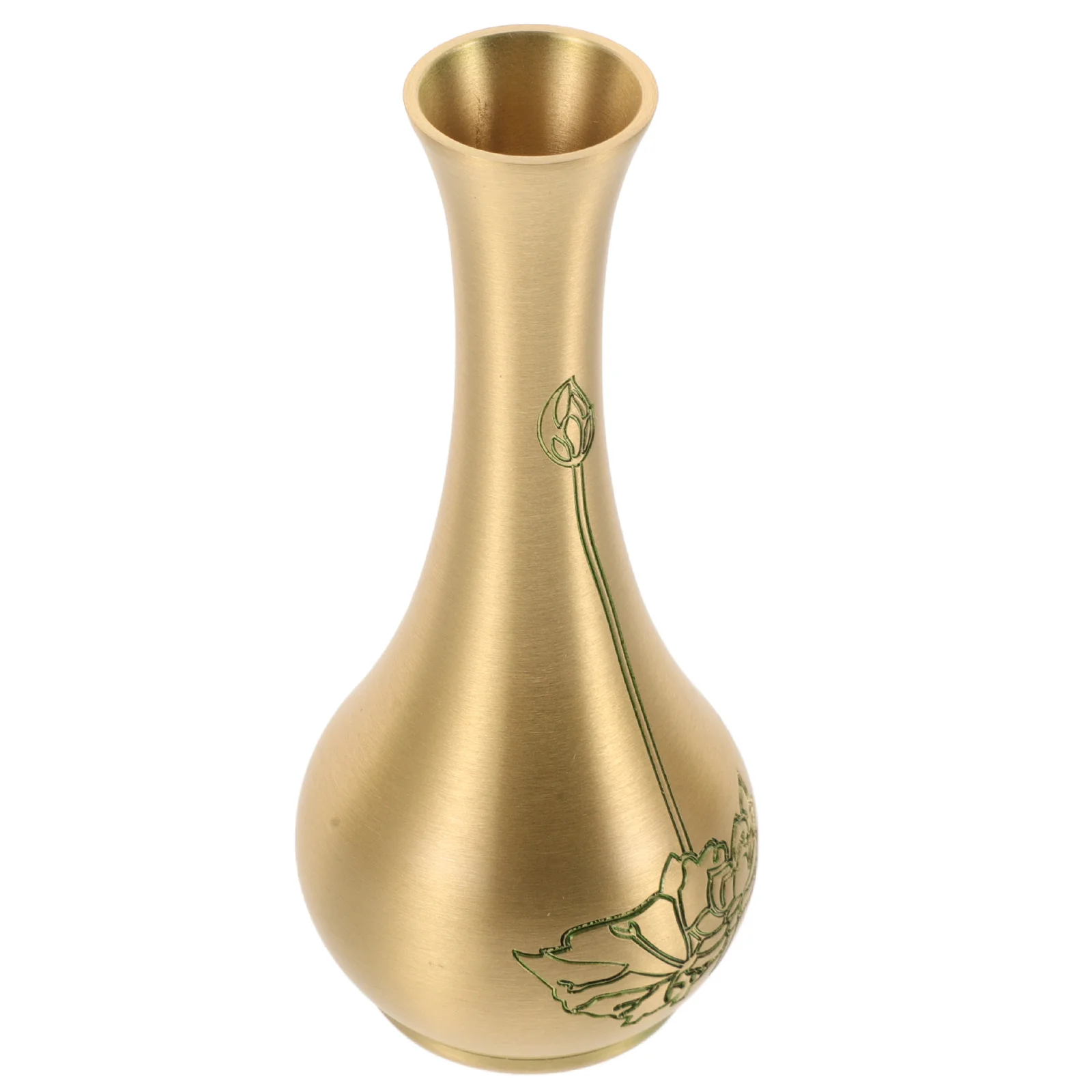 Brass Vase Greek Home Decoration Dried Flowers Artificial Mini Vases Metal Plant Decorations Plants