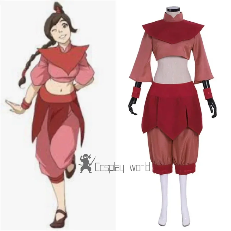 

Костюм для косплея Аватар: Легенда об Аанге, Тай Ли, женская униформа для кунг-фу, полный комплект для Хэллоуина и карнавала, на заказ