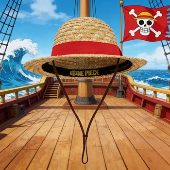 One Piece Cappello di paglia di Luffy originale Netflix 35cm 1
