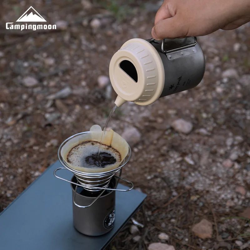 

S-GF Food-grade Silicone Shella Cup Lid Camping Coffee Drip Pot Lid Shella Titanium Cup Universal Cup Lid