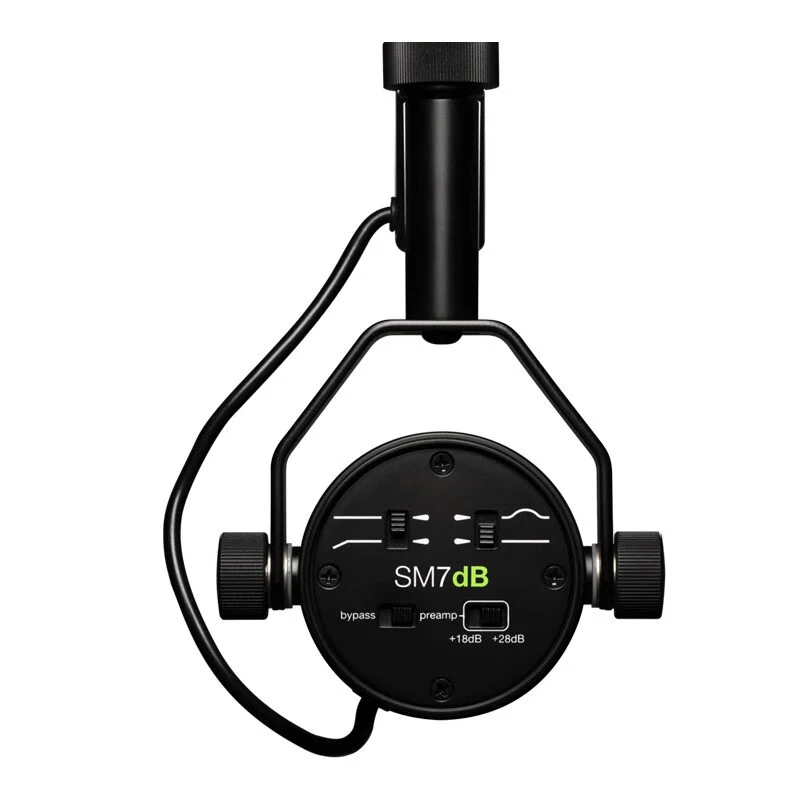 SM7dB microfone dinâmico, pré-amplificador embutido, estúdio, resposta de frequência selecionável, microfone para gravação ao vivo, Podcasting