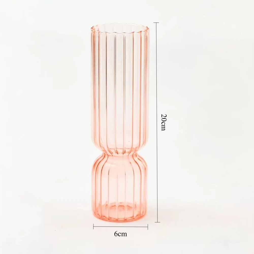 Nordic Striped Glass Vase 9