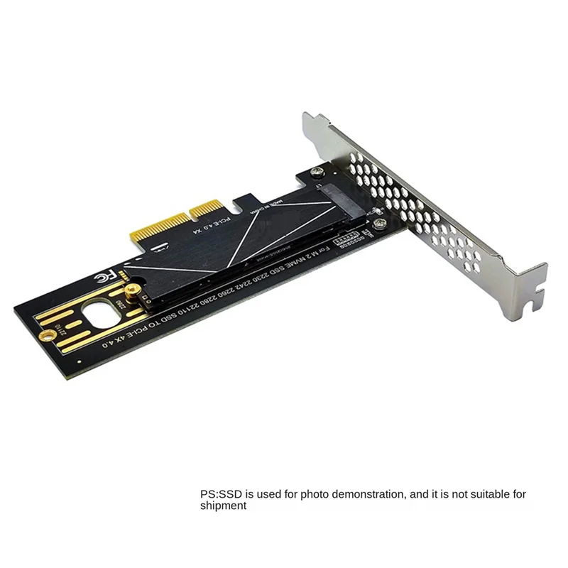 M.2 NVMe SSD to PCI-E 4.0 Adapter Card PCI-E X4 4.0 GEN4 NVME KEY-M.2 Adapter Card Support 2230/2242/2260/2280/22110 SSD