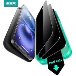 ESR 3 Pack Screen Protector for iPhone 16/15/14/13 Series HD/Anti-peepMilitary Grade Tempered Glass Film for iPhone 16e&17e
