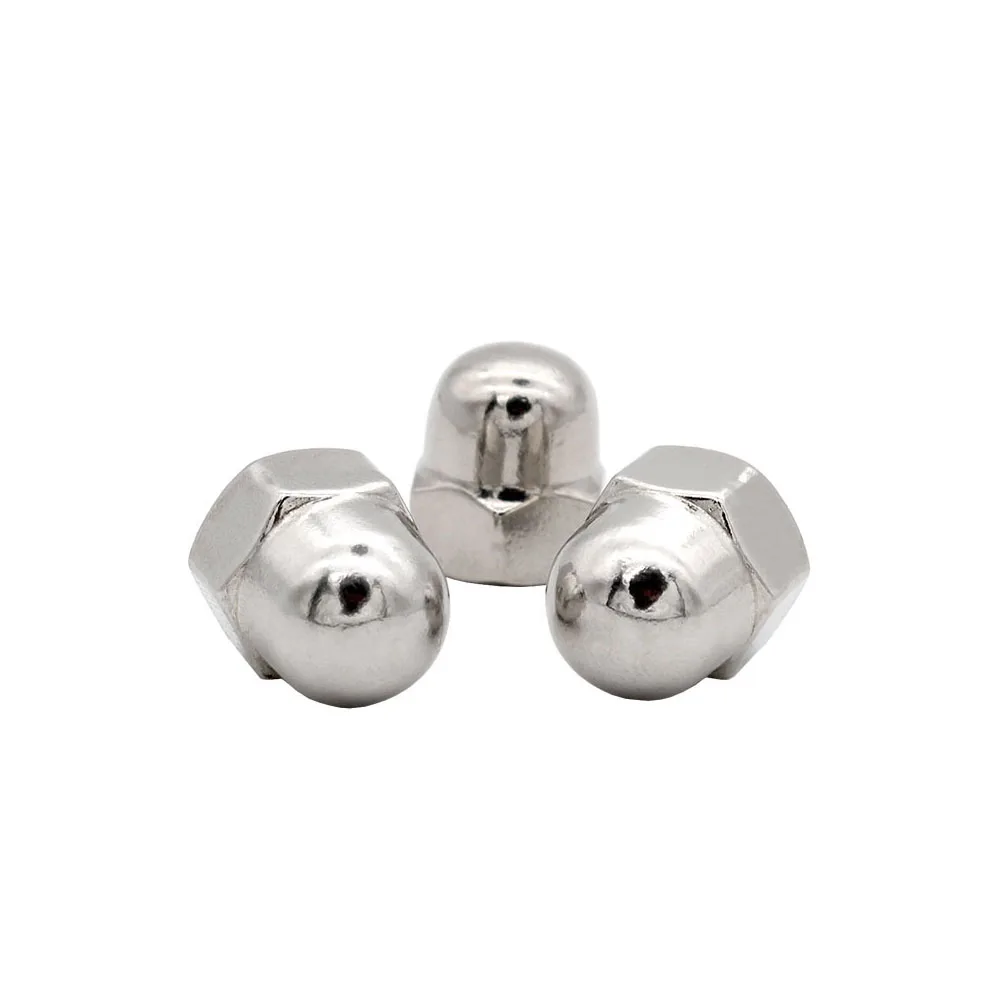 304/316 Stainless Steel Hex Acorn Cap Decorative Cover Dome Nuts 10#-24，1/4-20 ，5/16-18，3/8-16，7/16-14，1/2-13，5/8NC-11，3/4NC-10