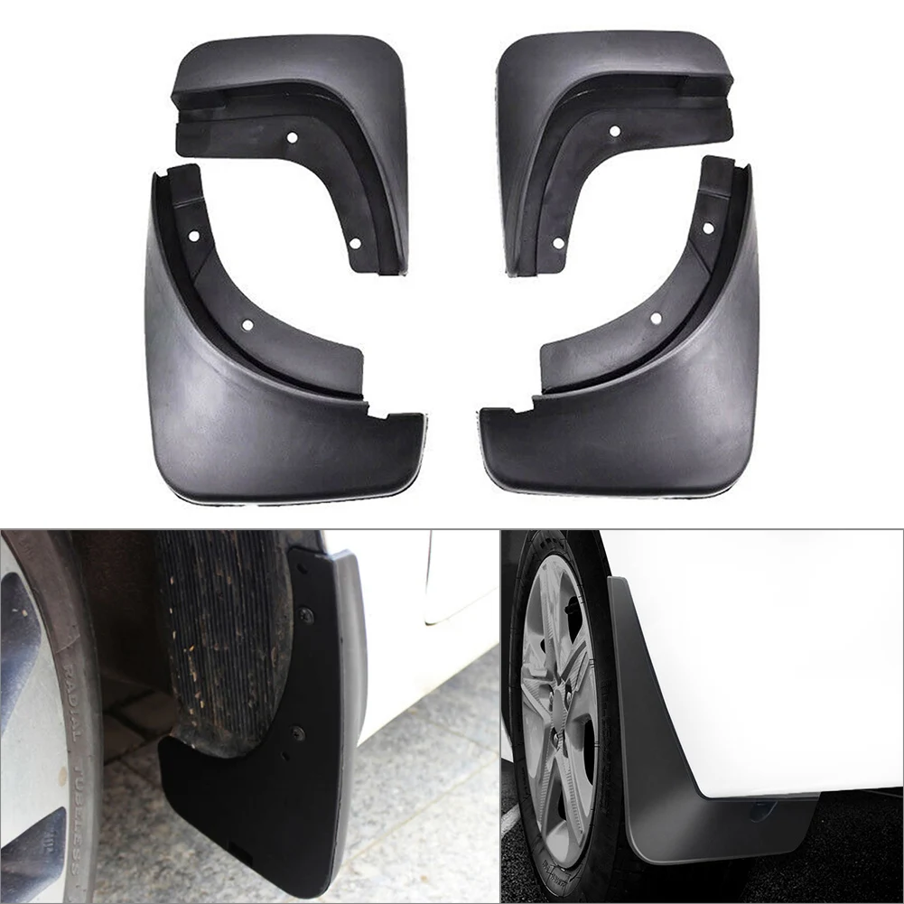 4Pcs/Set Car Mud Flaps Splash Guards Front Rear Mudguard w/ Screws For Audi A4 B7 2005 2006 2007 2008 Sedan Saloon only