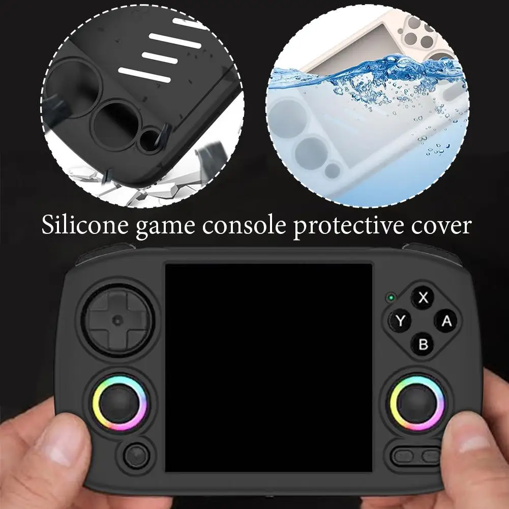 Для портативных игровых консолей Anbernic Rg Ubexx, силиконовый с пылезащитным рукавом и ремешком, устойчивым к падению K7f5