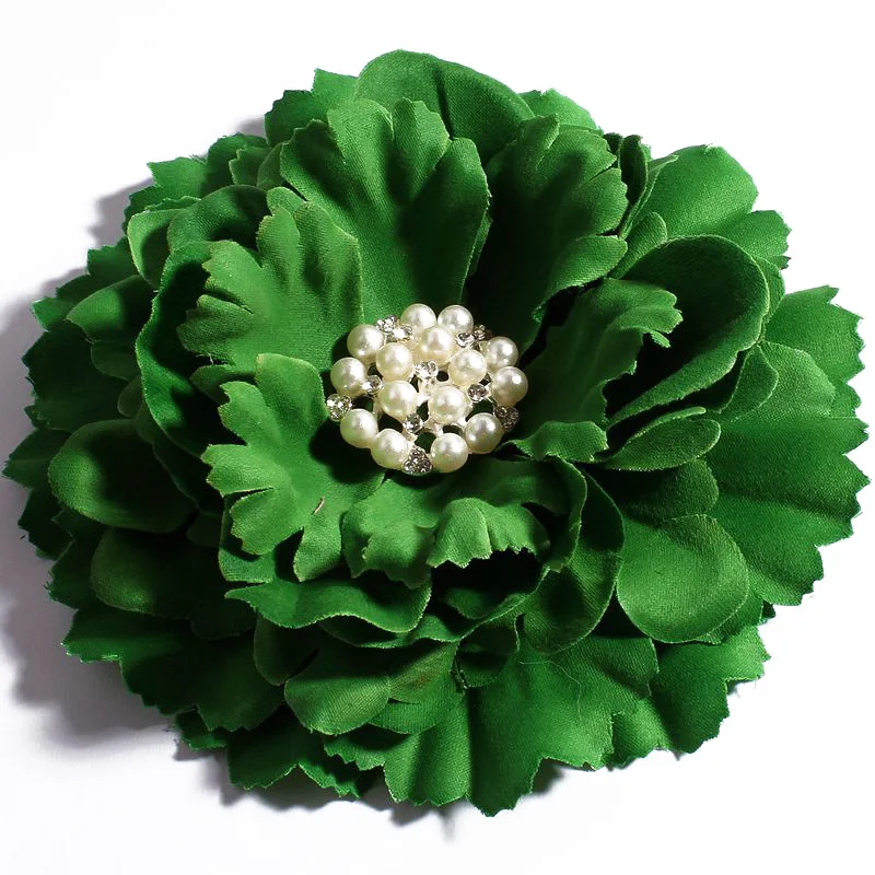 4pcs/lot 11CM 20 Colors Newborn DIY Fashion Artificial Shaped Fabric Flowers Bouquet For Wedding Bride Garland Home