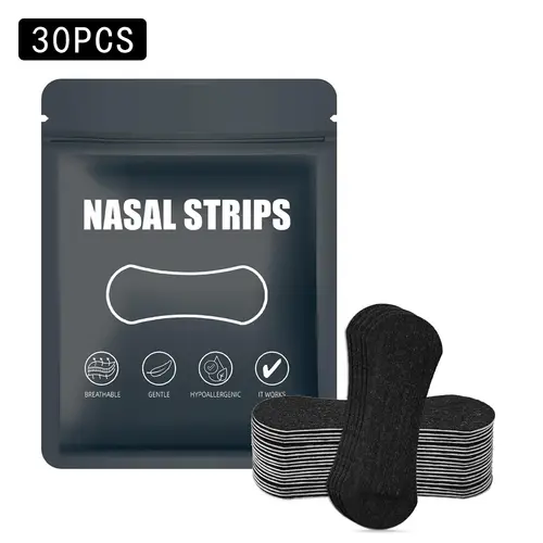 30PCS Nasal Strips for Snoring,Nose Strips for Breathing,Anti Snoring Solution Congestion Relief Nose Tape for Sleeping - Image 7