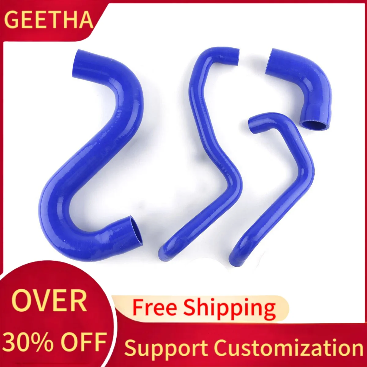 For Ford Mustang GT 2015 2016 2017 2018 2019 Silicone Coolant Upper Lower Radiator Hose Kit