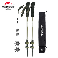 Naturehike Walking Stick First Snow EXT1 Carbon Fiber Hiking Poles 3 Section Ultra-light Telescopic Outdoor Climbing Hiking Cane