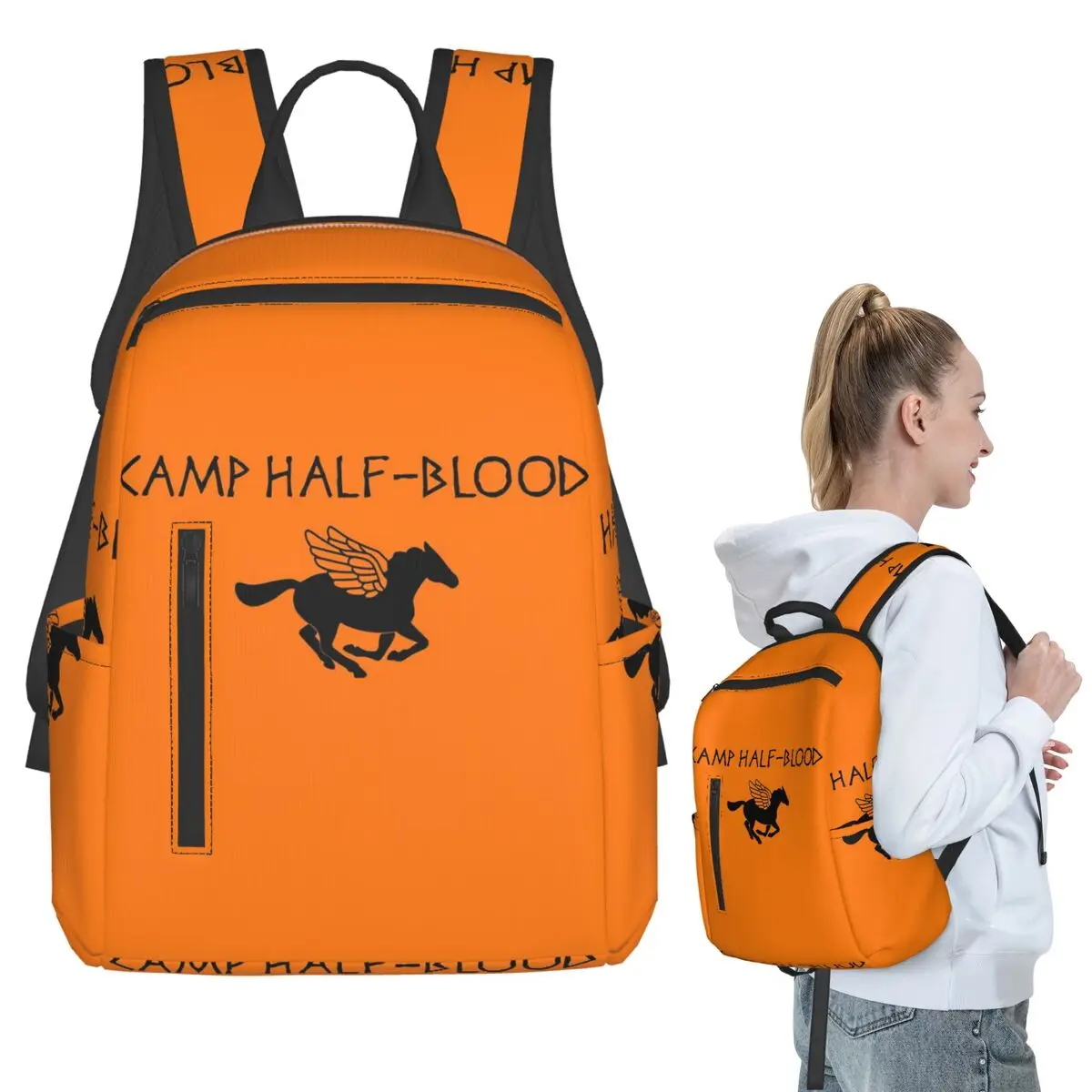Camp Half-Blood - Percy Jackson Backpack Student BookBag Kids School Bag Laptop Shoulder Bags Boys Girls