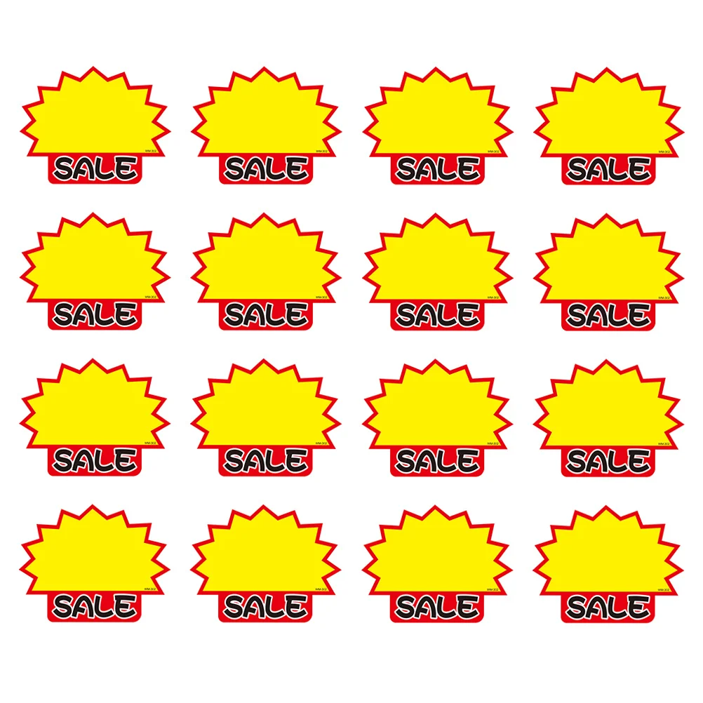 

50 pcs Price Tags Premium Paper Commodity Signs For Sale Advertising Stickers Promotional Tags Shop Markers Flea Market Garage