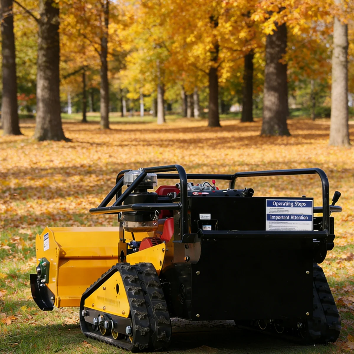 

Customized Durable Lawn Mower Wear Resistant Metal Petrol Crawler Robot RC Grass Cutting Machine Long Life flail mower