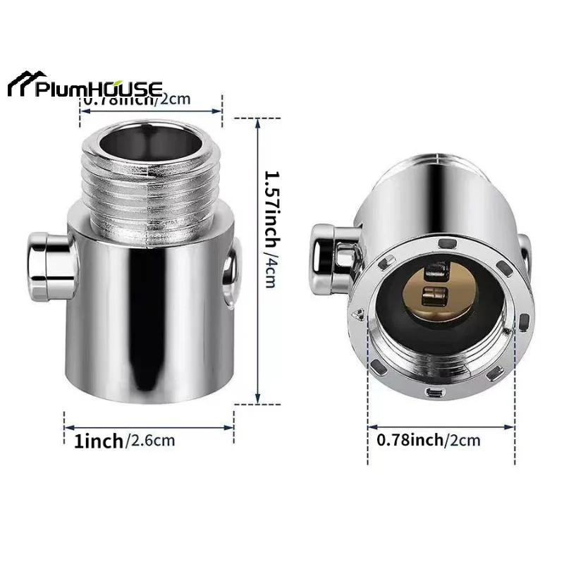 Quick Pause One-Button Shower Head Control Switch Water Flow Stop Valve Bathroom Accessory Shower Head Controller